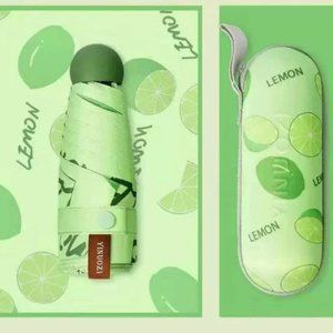 Lemon Mini Sun Rain Pocket Umbrella